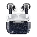 MightySkins (2 Pack) Skins Compatible with Apple AirPods Pro 2 - Dark Shimmer Marble | Protective, Durable, and Unique Vinyl Decal wrap Cover | Easy…