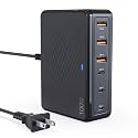 TT&C 100W USB C Charging Station, 6-Port GaN III Desktop Hub (30W Max Per Port), Compatible with iPhone 17, 16, 15, Pro Max, 14, 13, 12, 11, iPad