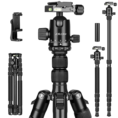 80/85 inches Heavy Duty Tripod for Camera and Phone, 85" Camera Monopod Tripods, DSLR Binoculars Spotting Scope Camcorders Video Tripod Stand, 360