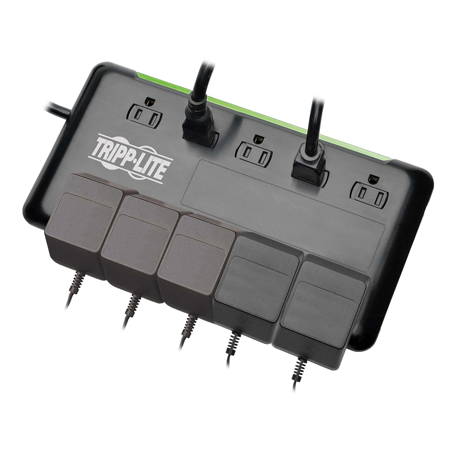 Tripp Lite 10-Outlet Surge Protector Power Strip 6ft Cord 2880 Joules Black $100K Insurance (TLP1006B)