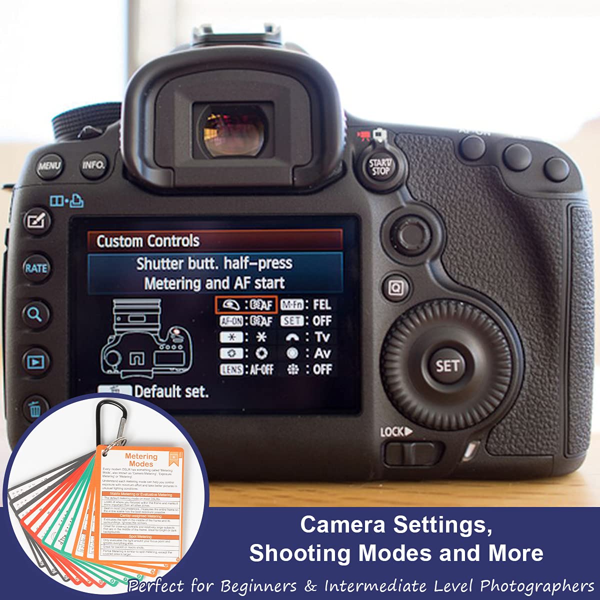 DSLR Cheat Sheet Photography Accessories Camera Accessories for Canon Nikon Sony Photography Gifts for Photographer Quick Reference Cards Guides Tips