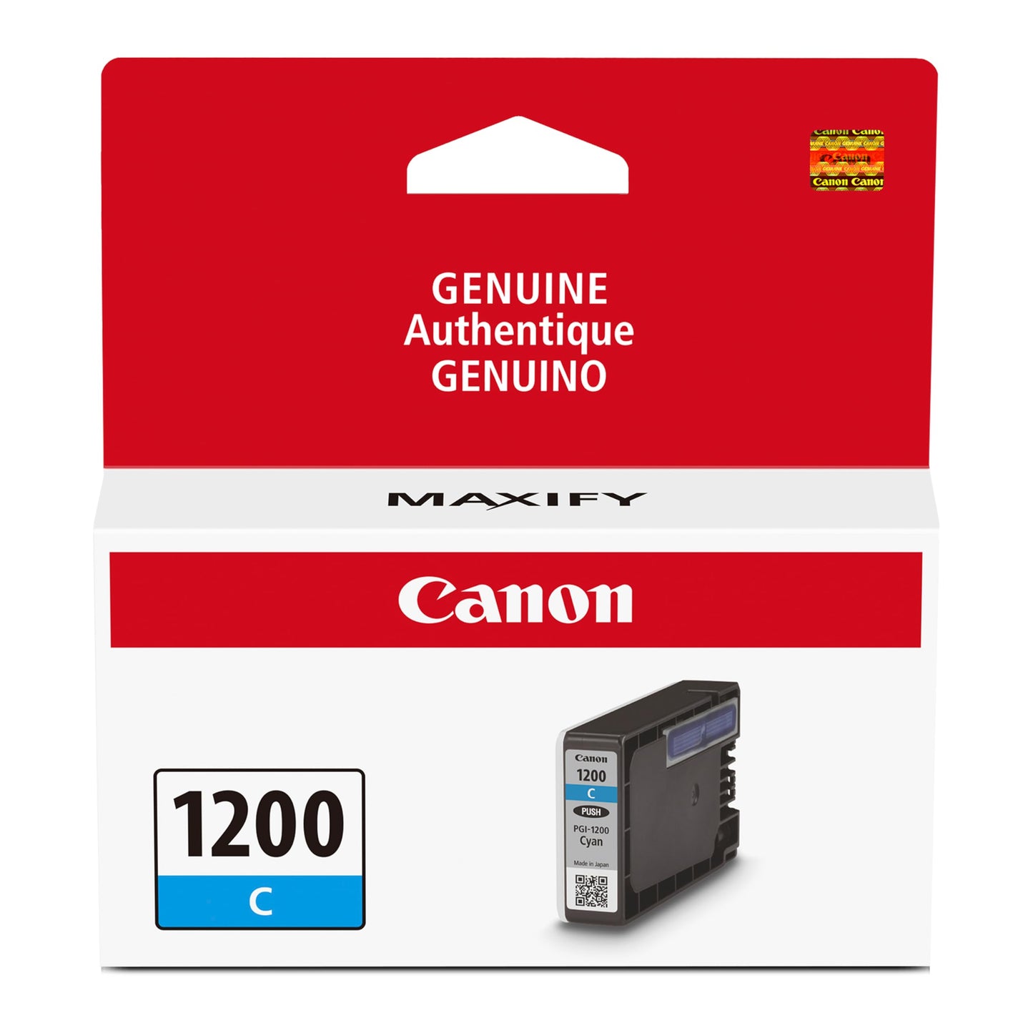 Canon PGI-1200 Genuine Cyan Ink Tank, Compatible with MB2120, MB2720, MB2020, and MB2320 Printers