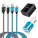 Car Charger Fast Charging Type C for Samsung Galaxy S25FE A17 A16 5G A36 A26 A23 A56 A35 A55 A54 A53 A07 A24 A25 S24FE S24 Ultra S25 Plus S23, 6FT USB