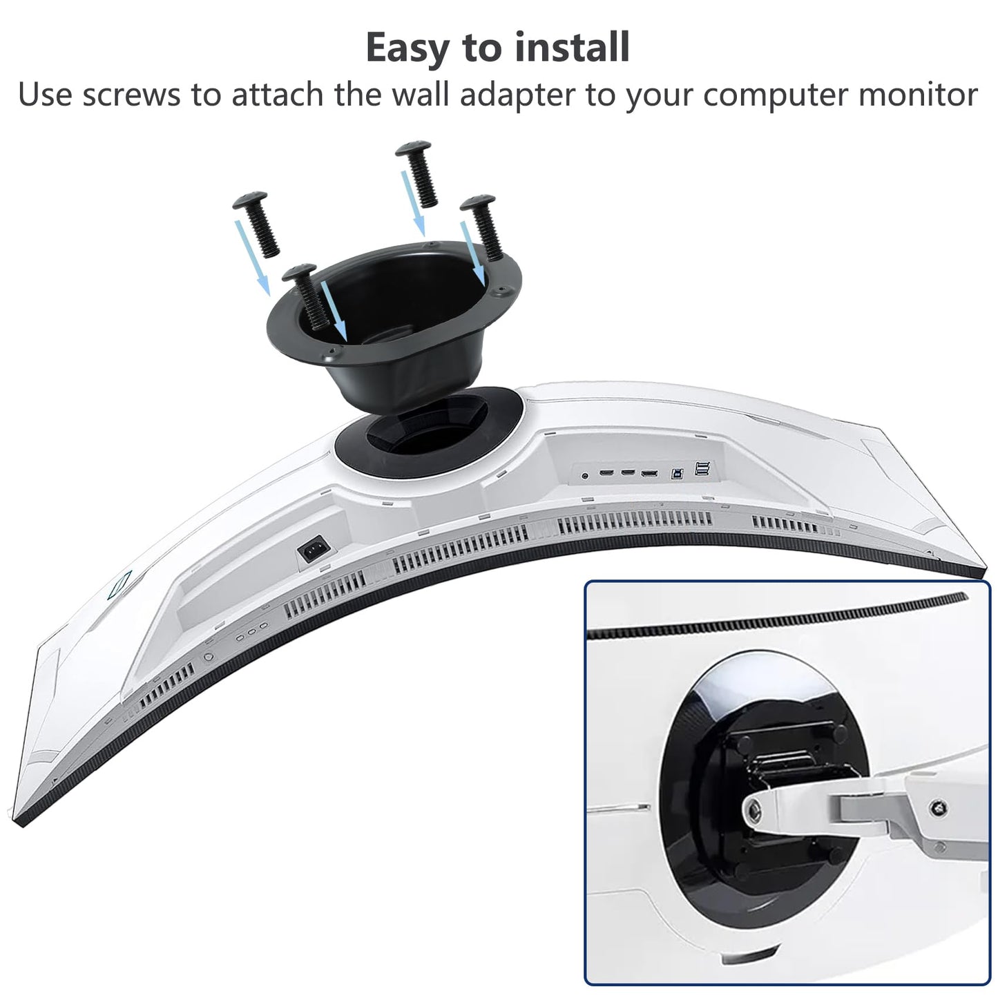 Computers Monitor Stands Wall Mount Adapter Bracket Compatible with Samsung Odyssey G9 57 in for Ls57cg952ncxxf S57CG952NC