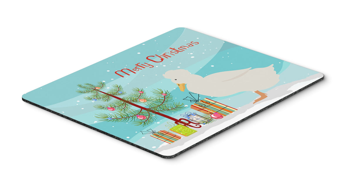Caroline's Treasures BB9224MP Crested Duck Christmas Mouse Pad, Hot Pad or Trivet, Teal for Home Office Gaming Working Computers Laptop Mouse