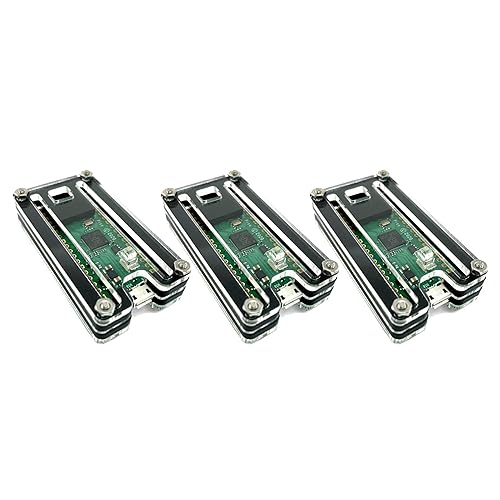 C4Labs Zebra Pico W Case - for The Raspberry Pi Pico W/Pico 2 / Pico 2W - Three Pack