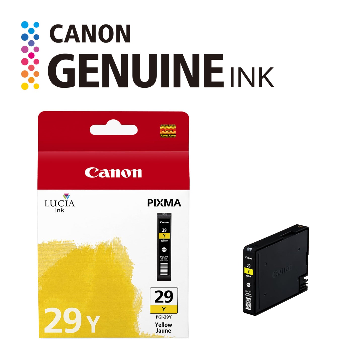 Canon PGI-29 Genuine Yellow Ink Tank, Compatible with PIXMA PRO-1 Printers