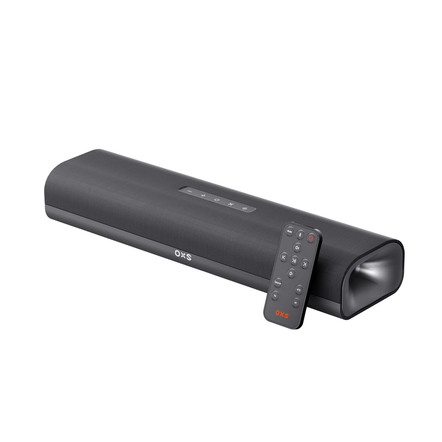 OXS Thunder Lite PC Gaming Soundbar, Sound Bars for TV with Virtual Surround Sound, 2 Full-Range Drivers, Bass Tube, Compact Design, HDMI/AUX/Optical