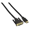 ROCSTORAGE Rocstor Premium HDMI to DVI-D Cable - M/- 6 Ft - 1 X DVI-D Male - 1 X Male HDMI - Gold-Plated Contacts - Black