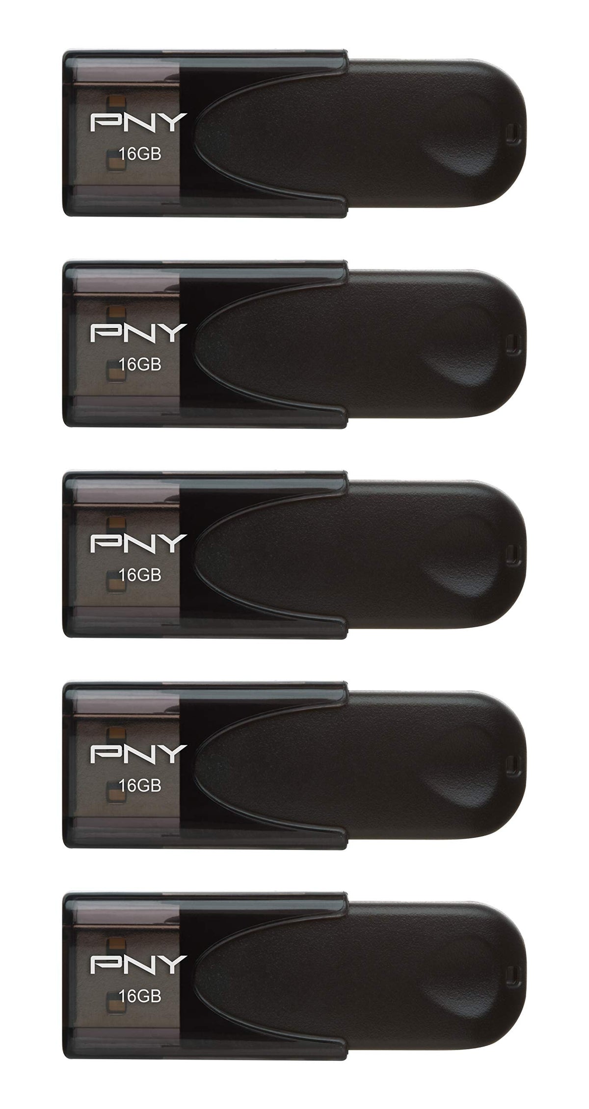 PNY 16GB Attaché 4 USB 2.0 Flash Drive 5-Pack