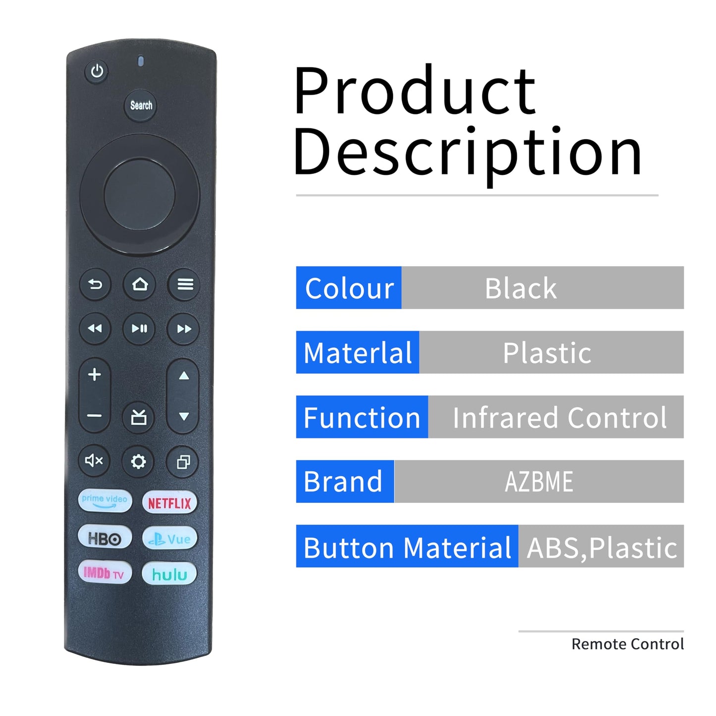 Replacement Remote Control for Toshiba TVs and Insignia Smart TVs 24DF310NA21 NS-32DF310NA19 NS-39DF510NA19 NS-39DF310NA21 NS-55DF710NA19 32LF221U19