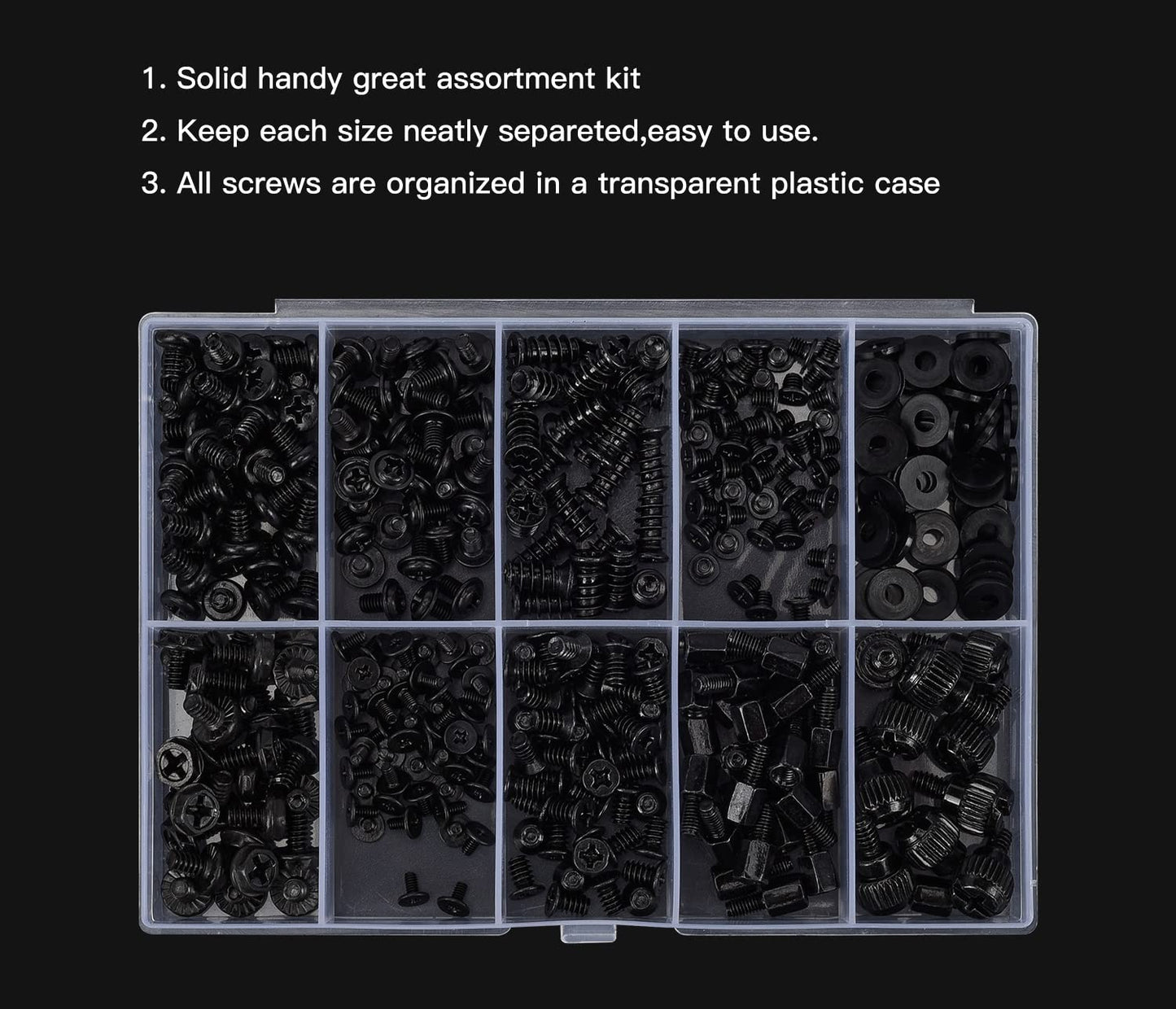 400PCS Motherboard Standoffs Computer Screws Assortment Kit for Motherboard PC Fan HDD Power Supply SSD Hard Drive Graphics PC Case, Motherboard