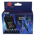 3vdc -12 volt Universal AC/DC Power Adapter USB Port | 8 Reversible Polarity Positive or Negative Tips Center Tip 3v 4.5v 5v 6v 7.5v 9v 12v 1a 12w…