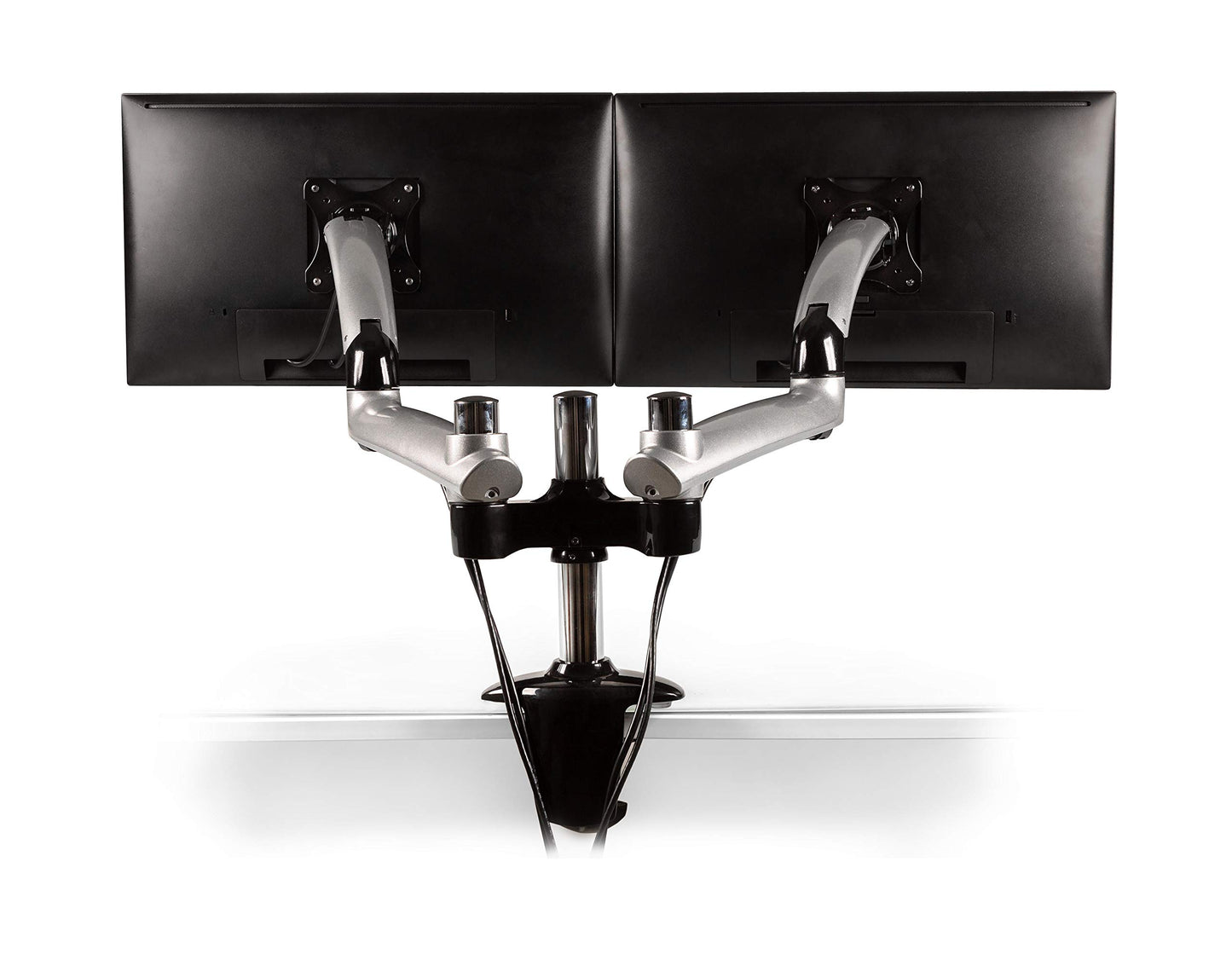 Ergotech Dual Freedom Arm, Includes Two Aluminum Articulating Arms, 8.4-17.8 lbs. Weight Capacity per Arm, Suitable for Monitors up to 27 inches, VESA