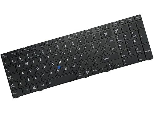AKGIFT Laptop Replacement Keyboard Compatible for Toshiba Tecra w50-a w50-a-102 w50-a-115 w50-a-10j MP-13F66IO6356 G83C000DPIT US Layout No Backlit