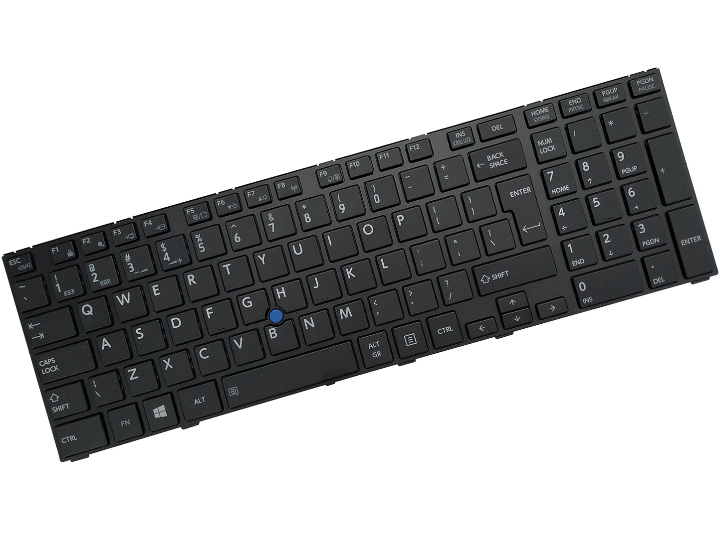 AKGIFT Laptop Replacement Keyboard Compatible for Toshiba Tecra w50-a w50-a-102 w50-a-115 w50-a-10j MP-13F66IO6356 G83C000DPIT US Layout No Backlit