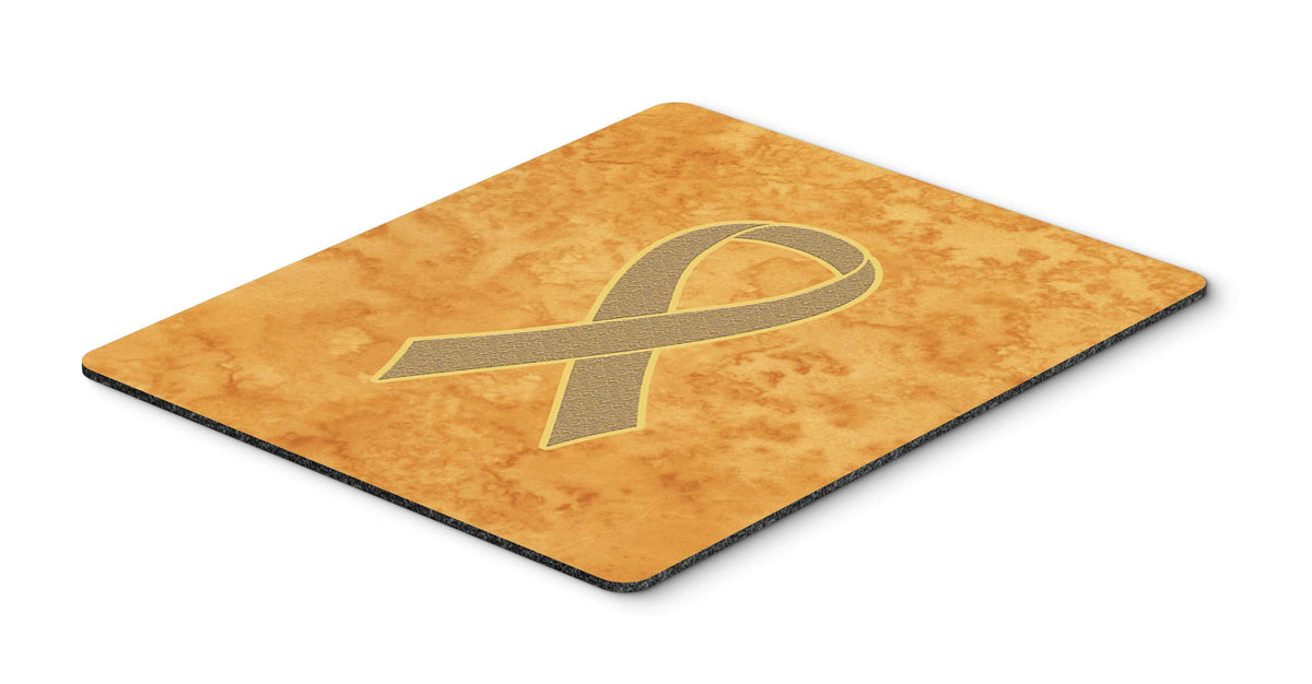 Caroline's Treasures AN1219MP Peach Ribbon for Uterine Cancer Awareness Mouse Pad, Hot Pad or Trivet for Home Office Gaming Working Computers Laptop