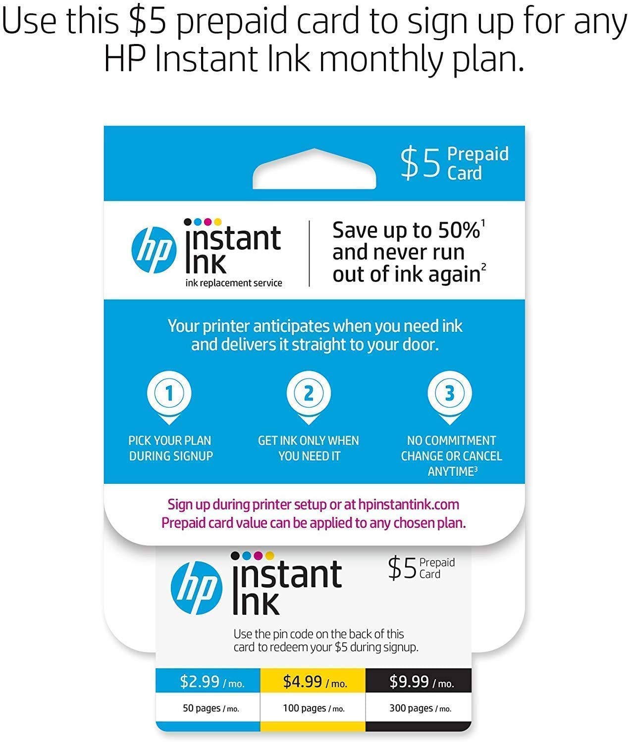 HP OfficeJet Pro 6978 All-in-One Wireless Printer with Mobile Printing (T0F29A) and Instant Ink Prepaid Card for 50 100 300 Page per Month Plans