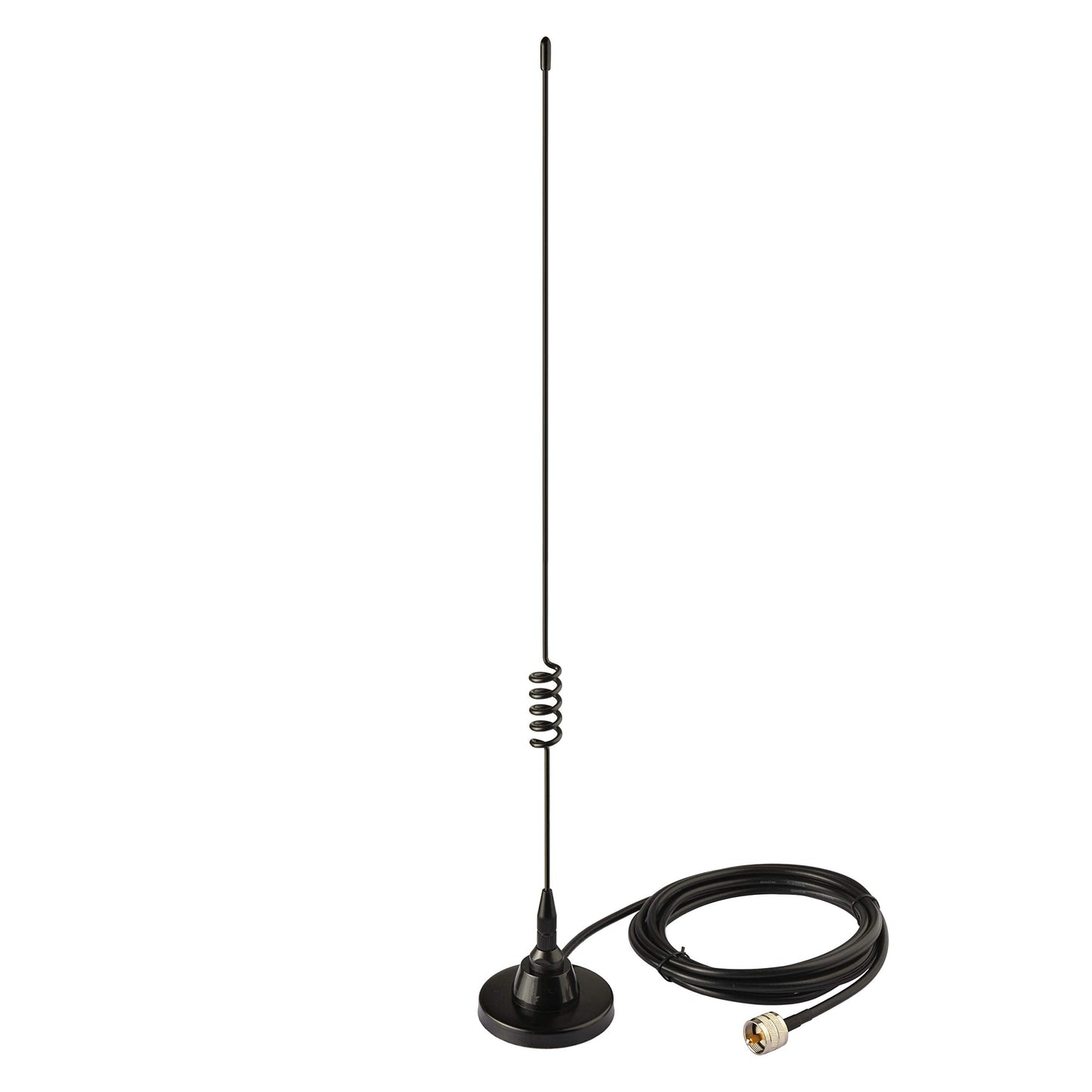 Bingfu Boat Marine Vehicle VHF Ham Mobile Radio Antenna VHF UHF 136-174MHz 400-520MHz Magnetic Base PL259 Male Antenna for Garmin Uniden Cobra ICOM