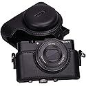Hargedis XEVN Sony RX100 Protective Leather Camera Case Bag for DSC-RX100 Mark II, III, IV, V, VI, VII M6 5A M3 with Shoulder Strap