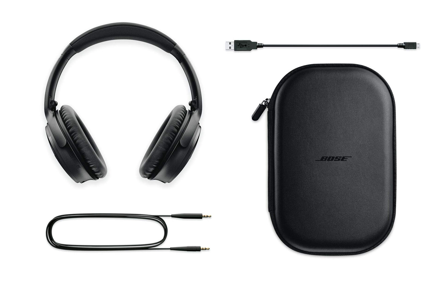 Bose QuietComfort 35 II Wireless Bluetooth Headphones with Alexa - Black (Renewed)