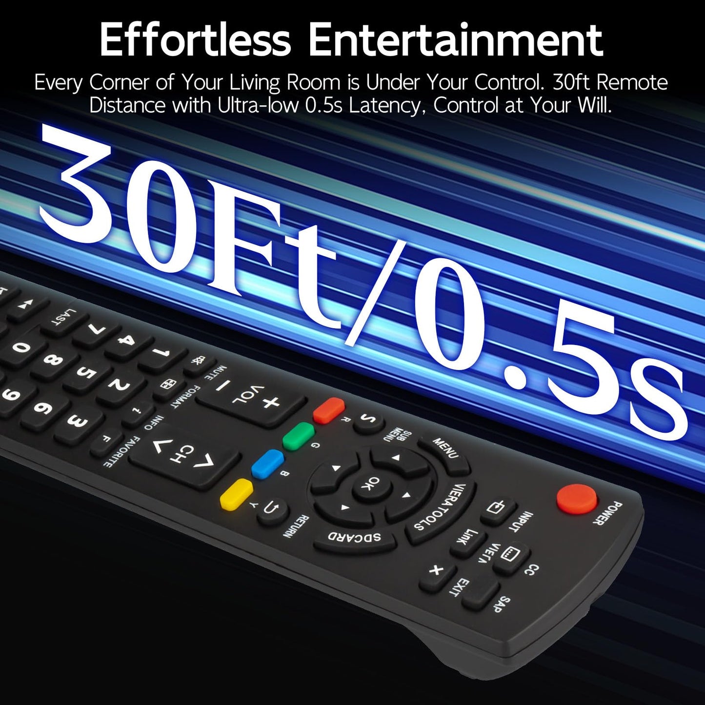 N2QAYB000485 Remote Control for Panasonic Tv Remote Replacement, Replace Panasonic Tv Remote Compatible with LCD LED Plasma Viera TVs TC-42LD24