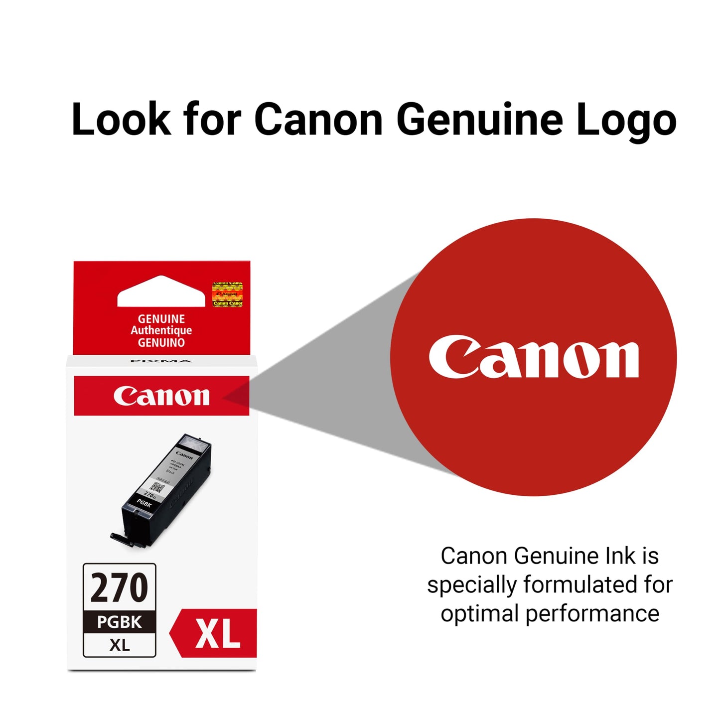Canon PGI-270XL Genuine Black Twin Value Pack, Compatible with MG6820, MG6821, MG6822, MG5720, MG5721, MG5722, MG7720, TS5020, TS6020, TS8020,