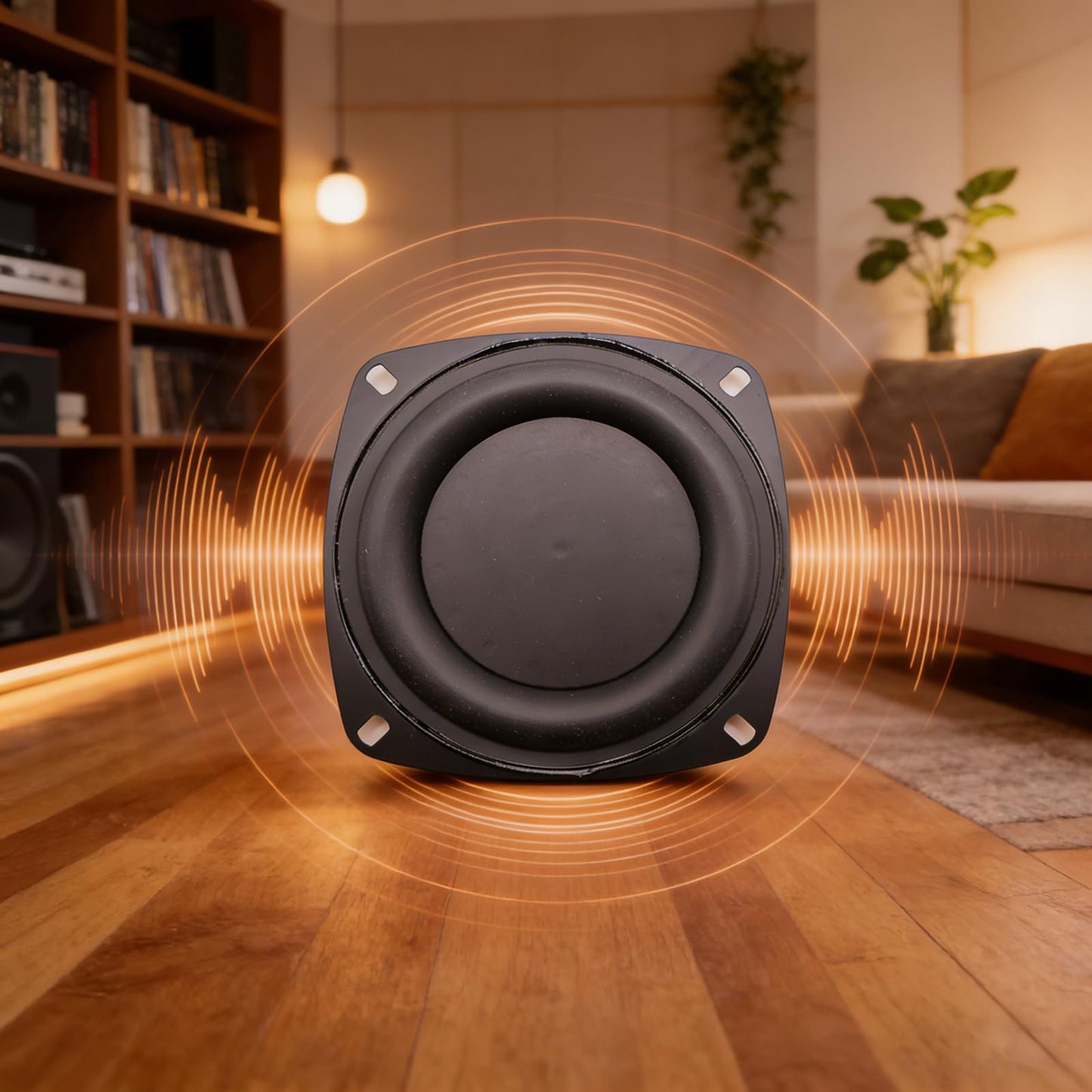 4Pcs 4 Inch Bass Passive Radiator Speaker Woofer Vibration Membrane Diaphragm Auxiliary Universal 4in for Passive Radiator Bluetooth Speaker