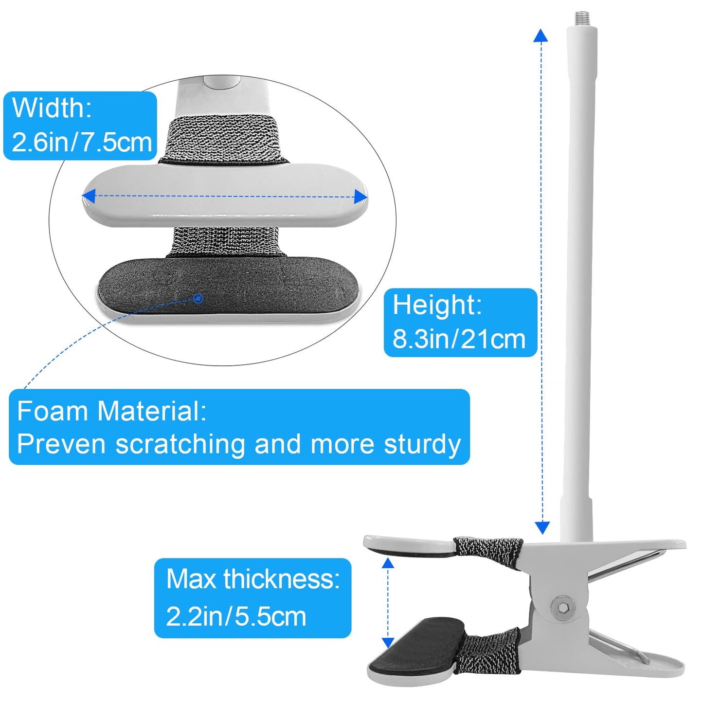AOZTSUN 2Pack Flexible Clamp Mount Compatible with Arlo Cam, Arlo Pro/Pro 3/Ultra/Ultra 2, & Others - Flexible Gooseneck Mounting Bracket - No Tools