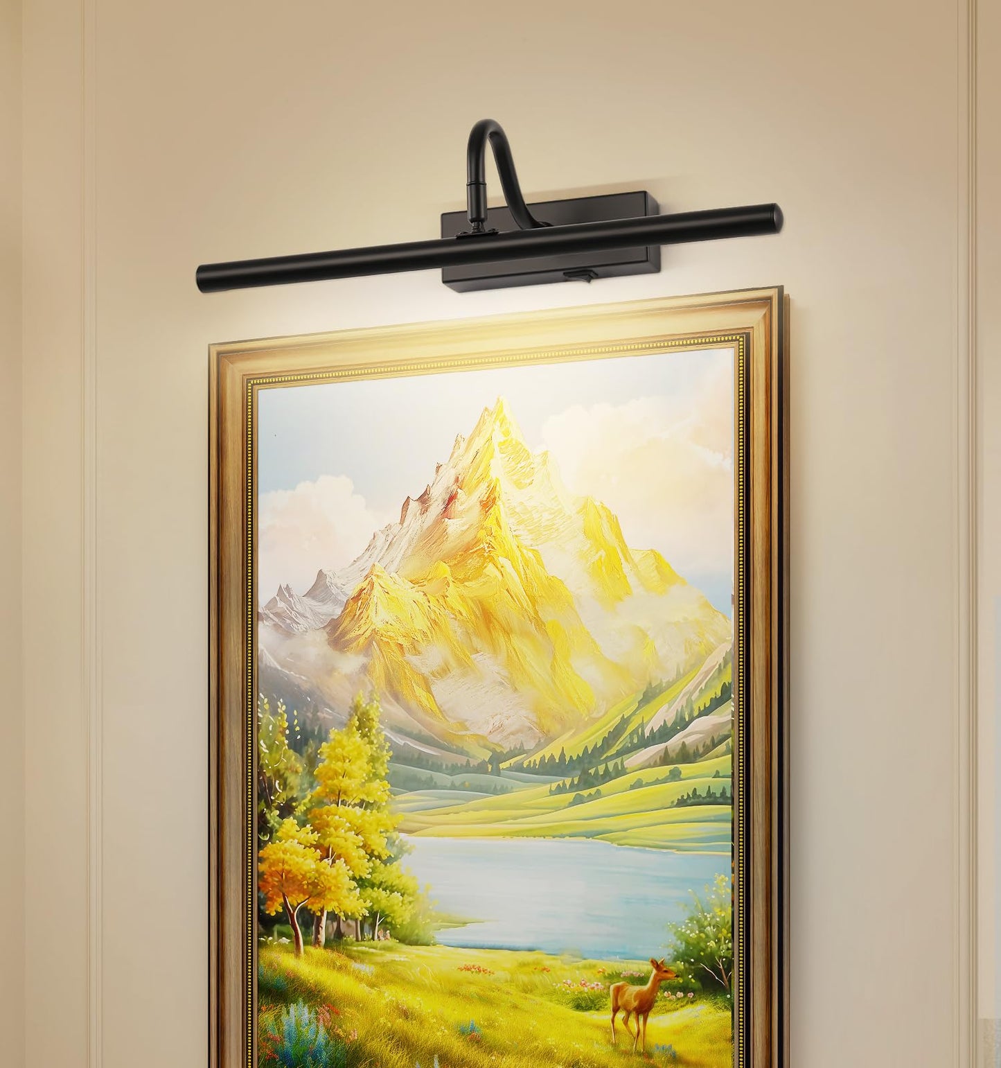 MKBNG Picture Light,10000mAh Picture Lights for Wall with Remote,15.75 inch Art Light for Paintings, Gallery Lighting for Photo,Mirror,Artwork
