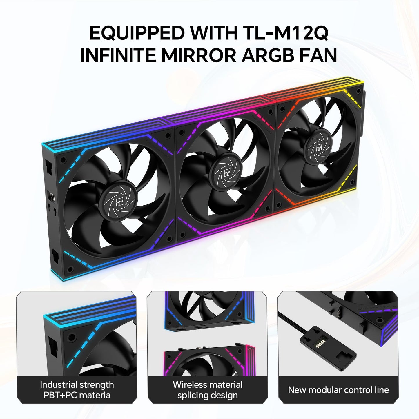 Thermalright FW360 SE ARGB V2 360mm AIO Liquid CPU Cooler, 2" LCD Screen, 3 x TL-M12Q 120mm PWM Daisy-Chain Fans, for AMD AM4/AM5 and Intel