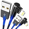 SHUSEL iPhone Charger Cord 6ft - Braided USB to Lightning Cable 90 Degree Charging Cable Compatible with iPhone 14 13 12 11 Pro Max iPad Airpods iPod…