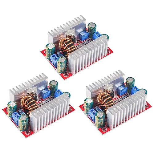 QCCAN 3PCS DC 400W 15A Step-up Module Boost Converter Constant Current Power Supply LED Driver 8.5-50V to 10-60V Voltage Charger Step Up Module