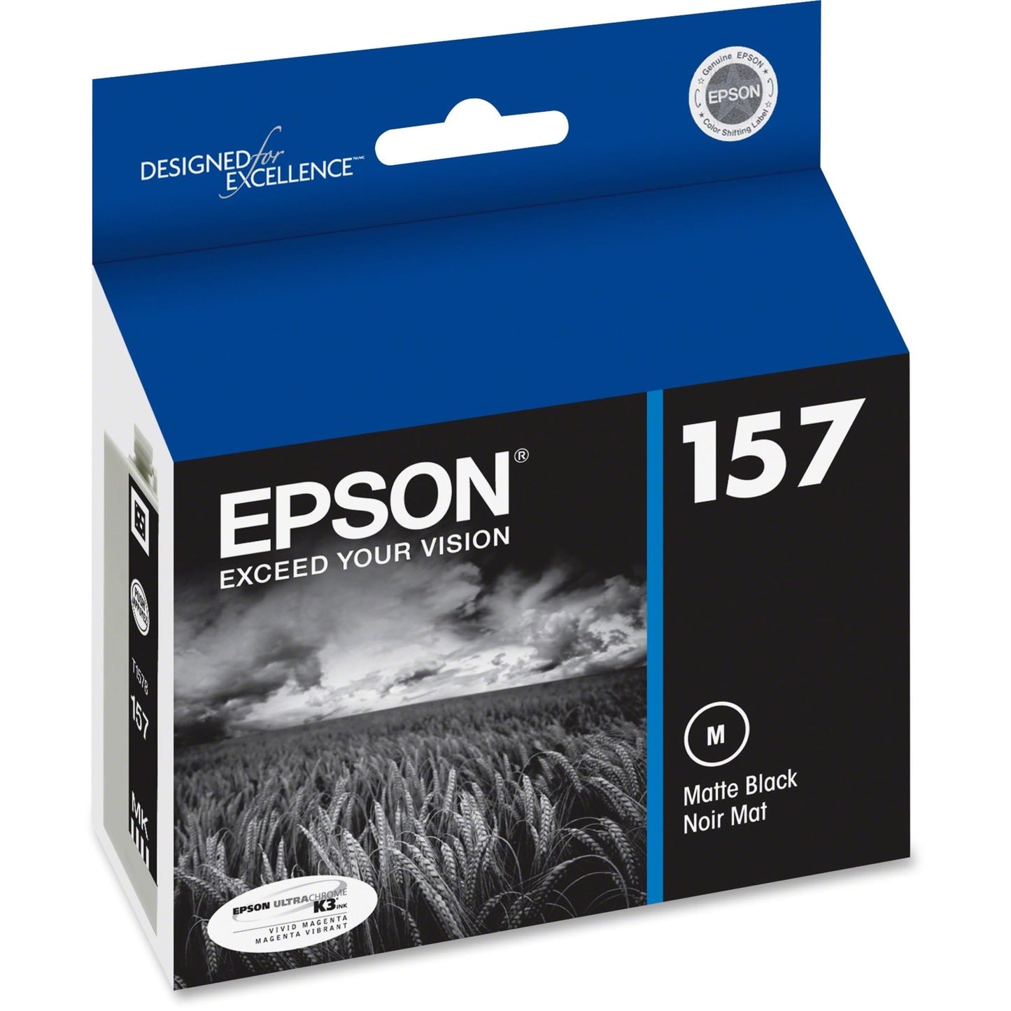Epson UltraChrome K3 157 Inkjet Cartridge (Matte Black) (T157820)