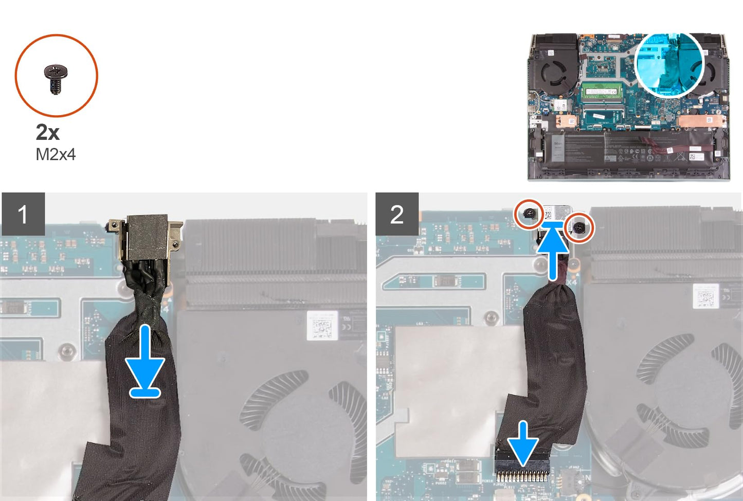 YESNOPART DC Power-Adapter Port Jack Cable 99V4H 9V0GD Replacement for Dell G15 5510 5511 5515 5525, G16 7620, M15 R7, M17 R5