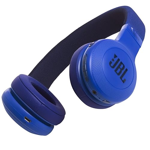 JBL E45BT On-Ear Wireless Headphones (Blue)
