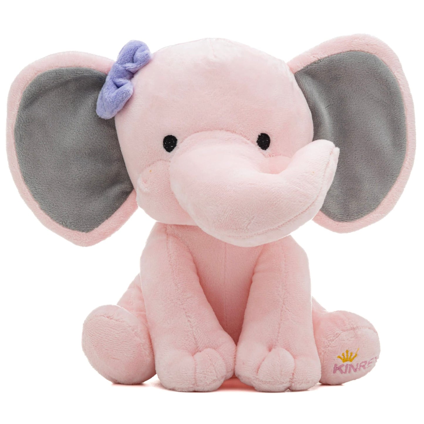 KINREX Elephant Stuffed Animals - Stuff Animal Plush Toy for Babies Girls Boys, Elephants Plushie Teddy Bear Toys for Birth Stats Baby Shower Infant…