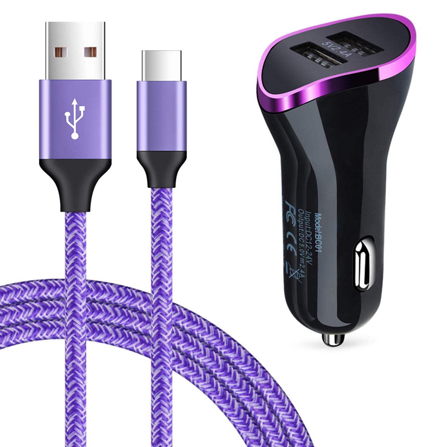 Type C Car Charger for Samsung Galaxy A57 A37 S26 S25 S24 S23 A17 A56 A36 A26 A16 A55 A25 A35 A15 Z Flip7 Z Fold7 A54 A14 A53 A23 A13 A12 A21 A32 A50