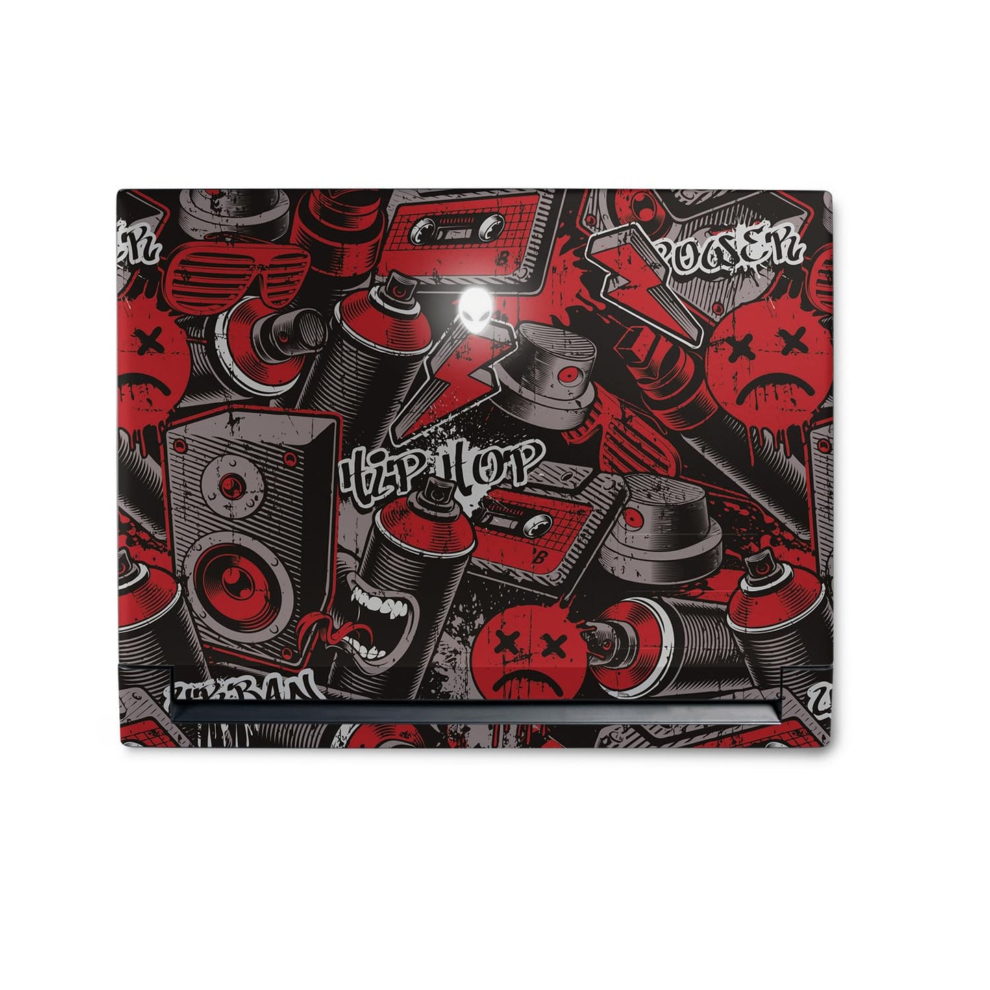 MightySkins Skin Compatible with Alienware M18 R1 (2023) Full Wrap Kit - Red Hip Hop | Protective, Durable, and Unique Vinyl Decal wrap Cover | Easy…