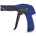 RV RHODES 42709 Zip Tie Gun/Cable Tie Install Tool, Adjustable Tension with Built-In Cutter, for Nylon Ties up to 1/4”- Blue