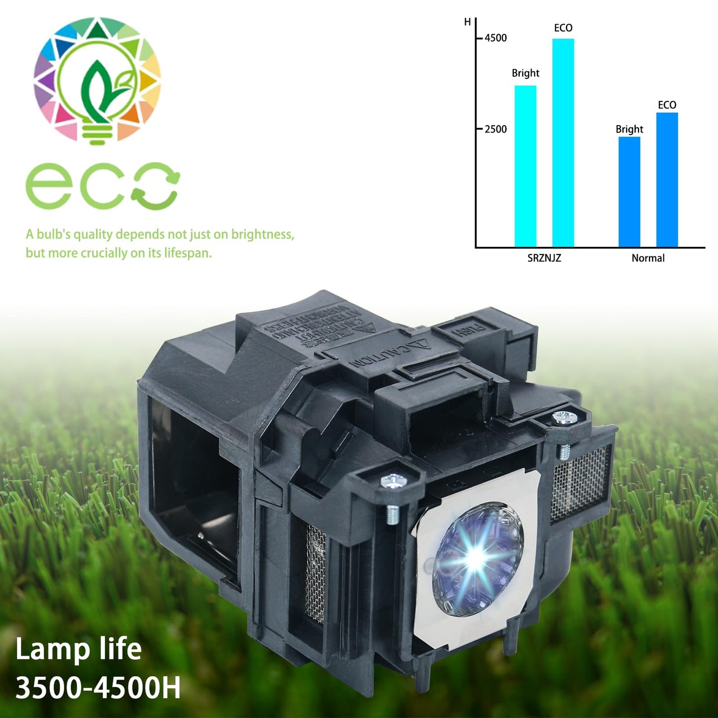 SRZNJZ ELP78 Original Replacement Projector Lamp Bulb for Epson ELPLP78 PowerLite Home Cinema 2000 2030 2040 2045 730HD 740HD EX7230 EX7235 EX5220