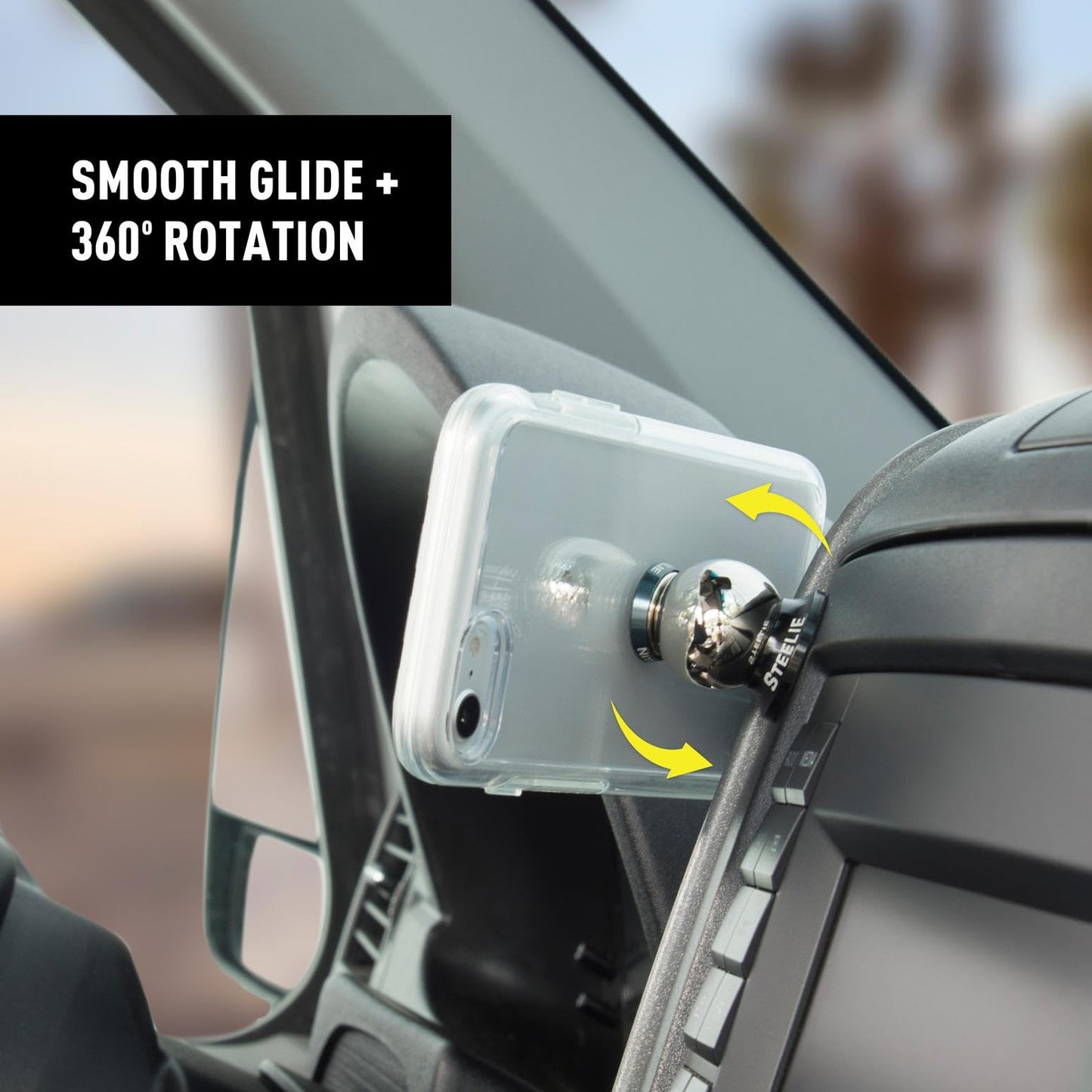 Nite Ize Steelie Dash Mount - Additional Car Mount Dash Ball for Steelie Magnetic Phone Mounting System - Cell Phone Accessories for Dashboard Mount