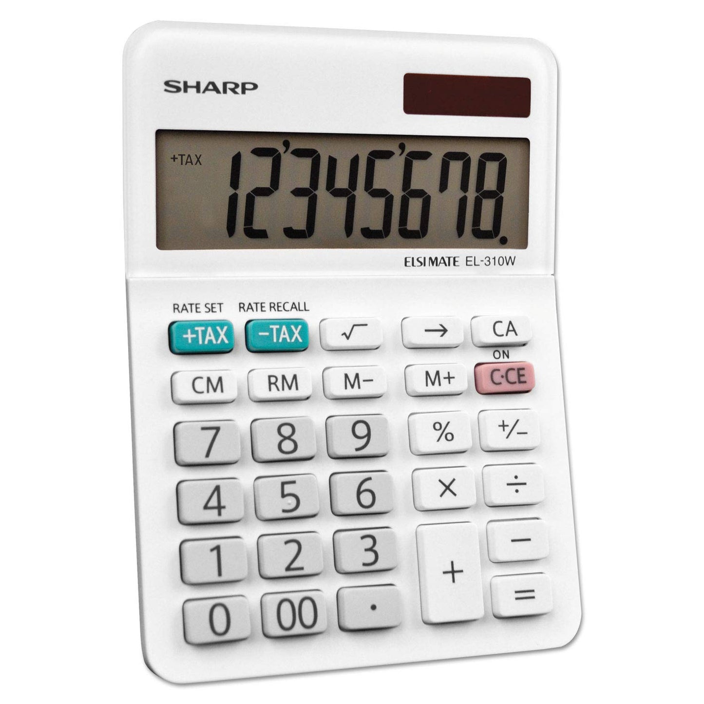 Sharp EL-310WB Calculator, White 3.125, 3.38 x 4.75 x 1.0 inches