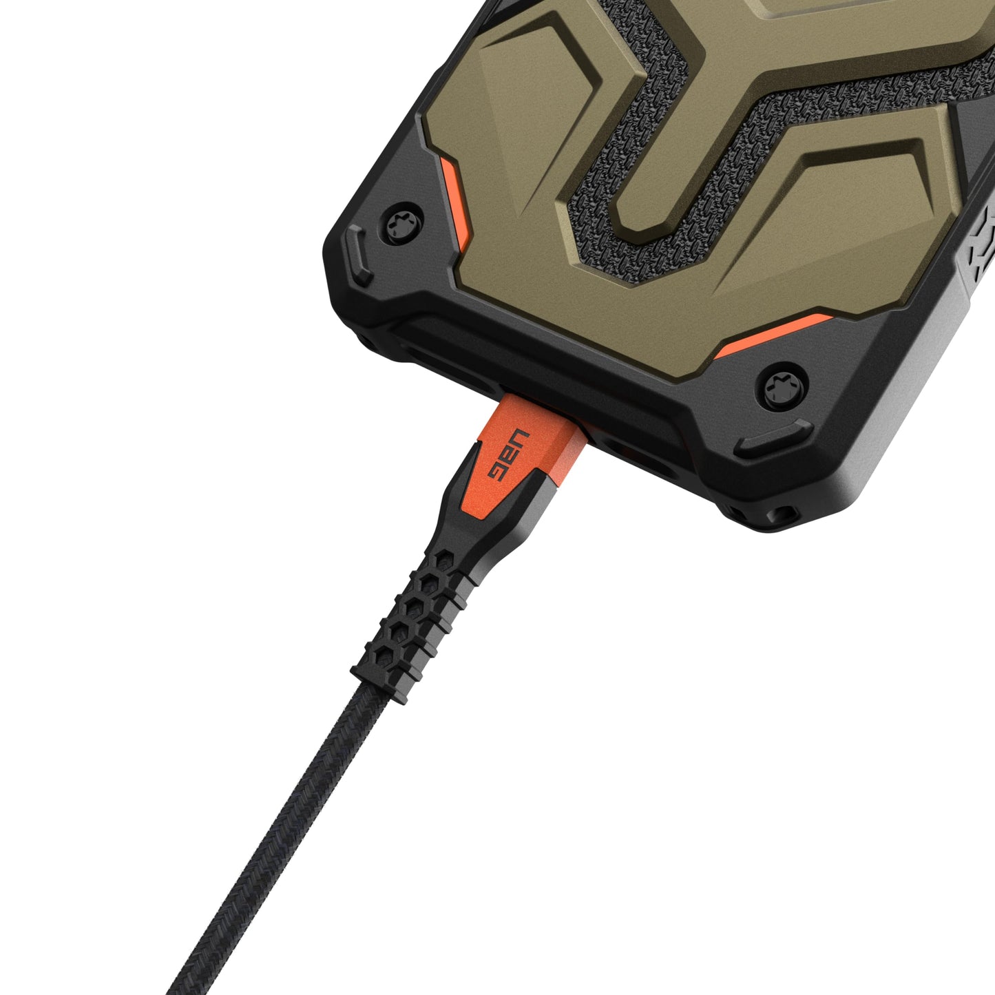 URBAN ARMOR GEAR UAG Rugged Kelvar Core USB-C to USB-C Cable 5ft/1.5m 60W Power Delivery PD Reinforced Fast Charging Cable for iPhone 17, MacBook