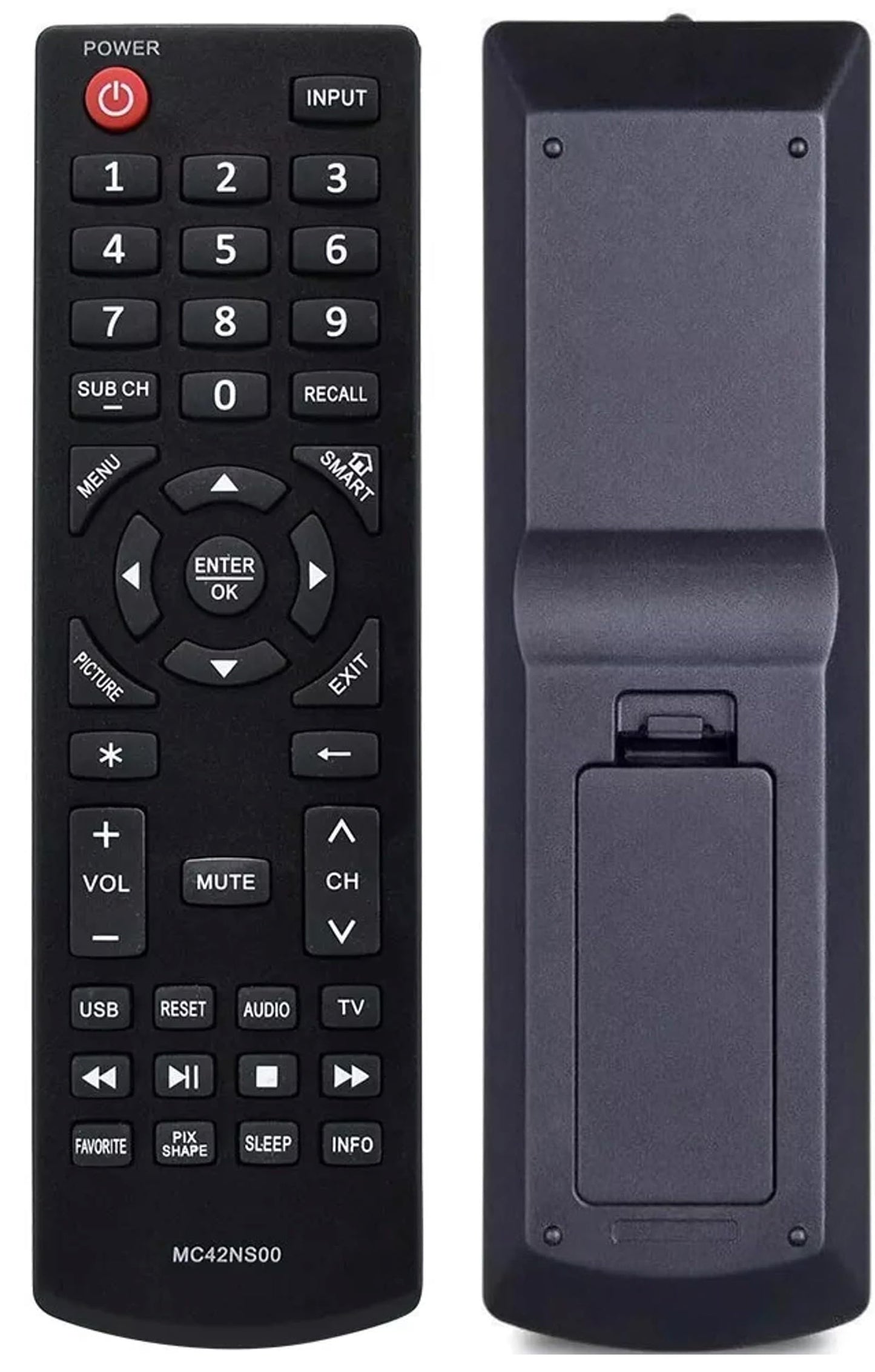 MC42NS00 Remote Control Replacement for Sanyo LED LCD HDTV TV