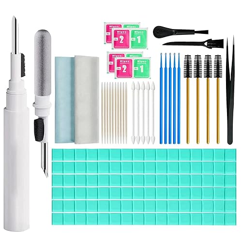 MUIIGOOD Airpods Cleaner Kit 221 Pcs Earbud Cleaning Putty Remove Ear Wax Phone Cleaning kit Cleaner Pen Brush Microfiber Cloth for Airpods Pro/1/2/3