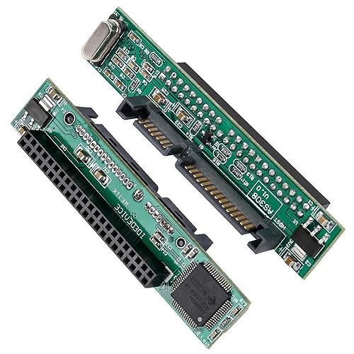 (2 Pack) Laptop IDE Drive to SATA Adapter, Tekit 44 pin 2.5'' IDE HDD Laptop Hard Drive Female to 7+15 pin Male SATA Adapter to Connect a Laptop IDE