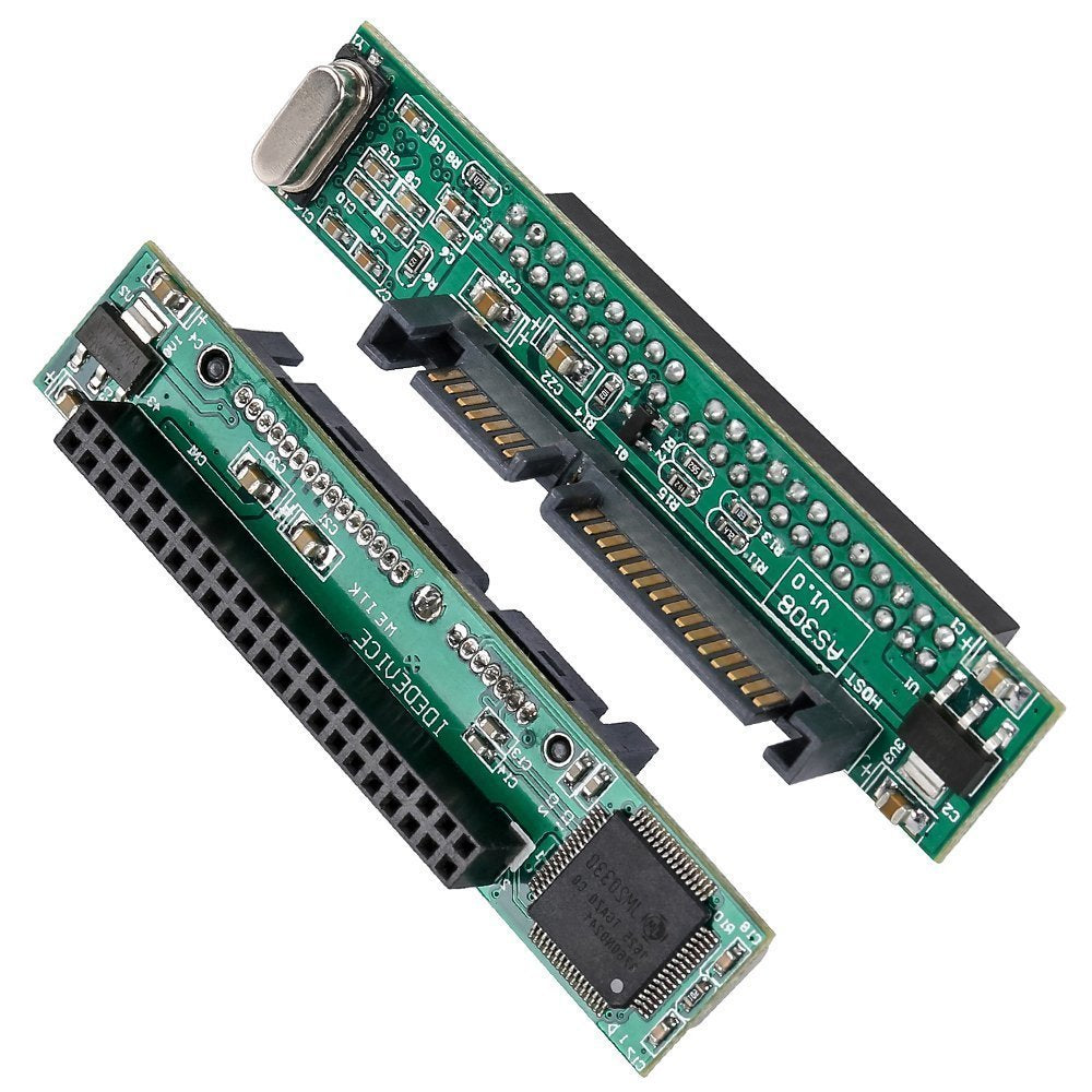 (2 Pack) Laptop IDE Drive to SATA Adapter, Tekit 44 pin 2.5'' IDE HDD Laptop Hard Drive Female to 7+15 pin Male SATA Adapter to Connect a Laptop IDE