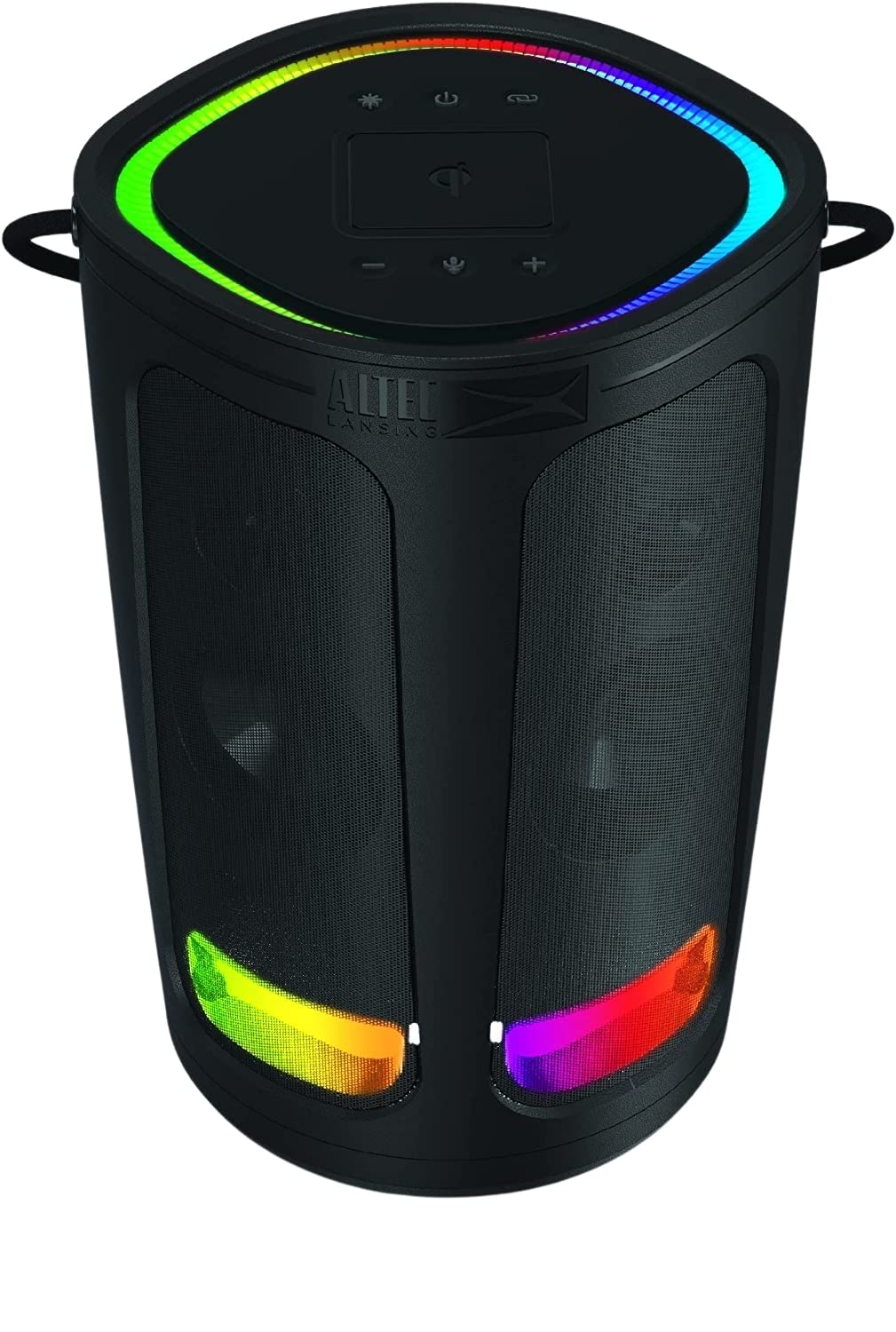 Altec Lansing Soundbucket XL - Waterproof Bluetooth Speaker with Customizable LED Lights, Qi Wireless Charging, 20 Hours Playtime & 100 Foot Range