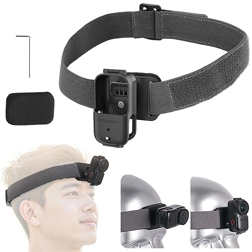 XCSFDCA Headband for DJI Osmo Nano,Head Strap Mount Straps Accessories for DJI Osmo Nano Fixed Bracket 360° Rotation
